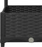vidaXL - Plantenbak - met - latwerk - 120x120x121,5 - cm - polypropeen - zwart