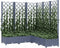 vidaXL - Plantenbak - met - latwerk - 120x120x121,5 - cm - polypropeen - donkergrijs