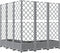 vidaXL - Plantenbak - met - latwerk - 120x120x121,5 - cm - polypropeen - lichtgrijs