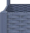 vidaXL - Plantenbak - met - latwerk - 120x120x121,5 - cm - polypropeen - donkergrijs