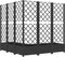vidaXL - Plantenbak - met - latwerk - 120x120x121,5 - cm - polypropeen - zwart