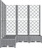 vidaXL - Plantenbak - met - latwerk - 120x120x121,5 - cm - polypropeen - lichtgrijs