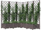vidaXL - Plantenbak - met - latwerk - 120x120x121,5 - cm - polypropeen - bruin