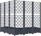 vidaXL - Plantenbak - met - latwerk - 120x120x121,5 - cm - polypropeen - donkergrijs