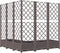 vidaXL - Plantenbak - met - latwerk - 120x120x121,5 - cm - polypropeen - bruin