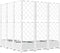 vidaXL - Plantenbak - met - latwerk - 120x120x121,5 - cm - polypropeen - wit