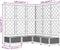 vidaXL - Plantenbak - met - latwerk - 120x120x121,5 - cm - polypropeen - donkergrijs