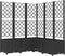 vidaXL - Plantenbak - met - latwerk - 120x120x136 - cm - polypropeen - zwart