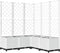 vidaXL - Plantenbak - met - latwerk - 120x120x136 - cm - polypropeen - wit