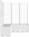 vidaXL - Plantenbak - met - latwerk - 120x120x136 - cm - polypropeen - wit