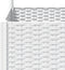 vidaXL - Plantenbak - met - latwerk - 120x120x136 - cm - polypropeen - wit