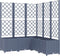 vidaXL - Plantenbak - met - latwerk - 120x120x136 - cm - polypropeen - donkergrijs