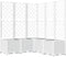vidaXL - Plantenbak - met - latwerk - 120x120x136 - cm - polypropeen - wit