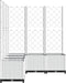 vidaXL - Plantenbak - met - latwerk - 120x120x136 - cm - polypropeen - wit