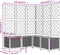 vidaXL - Plantenbak - met - latwerk - 120x120x136 - cm - polypropeen - donkergrijs