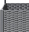 vidaXL - Plantenbak - met - latwerk - 120x120x136 - cm - polypropeen - lichtgrijs