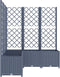vidaXL - Plantenbak - met - latwerk - 120x120x136 - cm - polypropeen - donkergrijs