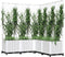 vidaXL - Plantenbak - met - latwerk - 120x120x136 - cm - polypropeen - wit
