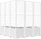 vidaXL - Plantenbak - met - latwerk - 120x120x136 - cm - polypropeen - wit