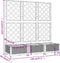 vidaXL - Plantenbak - met - latwerk - 120x40x121,5 - cm - polypropeen - bruin