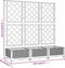vidaXL - Plantenbak - met - latwerk - 120x40x121,5 - cm - polypropeen - bruin