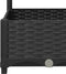 vidaXL - Plantenbak - met - latwerk - 120x40x121,5 - cm - polypropeen - zwart