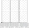 vidaXL - Plantenbak - met - latwerk - 120x40x121,5 - cm - polypropeen - wit