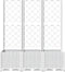 vidaXL - Plantenbak - met - latwerk - 120x40x136 - cm - polypropeen - wit