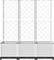 vidaXL - Plantenbak - met - latwerk - 120x40x136 - cm - polypropeen - wit