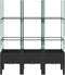 vidaXL - Plantenbak - met - latwerk - 120x40x142,5 - cm - polypropeen - zwart