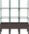 vidaXL - Plantenbak - met - latwerk - 120x40x142,5 - cm - polypropeen - bruin