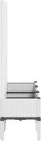 vidaXL - Plantenbak - met - latwerk - 120x40x142 - cm - polypropeen - wit