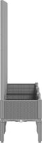 vidaXL - Plantenbak - met - latwerk - 120x40x142 - cm - polypropeen - lichtgrijs