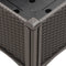 vidaXL - Plantenbak - met - latwerk - 120x40x142 - cm - polypropeen - bruin