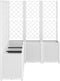 vidaXL - Plantenbak - met - latwerk - 160x120x140 - cm - polypropeen - wit