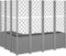 vidaXL - Plantenbak - met - latwerk - 160x120x140 - cm - polypropeen - lichtgrijs
