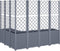 vidaXL - Plantenbak - met - latwerk - 160x120x140 - cm - polypropeen - grijs