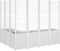 vidaXL - Plantenbak - met - latwerk - 160x120x140 - cm - polypropeen - wit