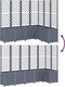 vidaXL - Plantenbak - met - latwerk - 160x120x140 - cm - polypropeen - grijs