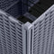 vidaXL - Plantenbak - met - latwerk - 160x120x140 - cm - polypropeen - grijs