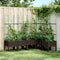 vidaXL - Plantenbak - met - latwerk - 160x120x142,5 - cm - polypropeen - bruin