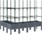 vidaXL - Plantenbak - met - latwerk - 160x120x142,5 - cm - polypropeen - grijs
