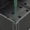 vidaXL - Plantenbak - met - latwerk - 160x120x142,5 - cm - polypropeen - zwart
