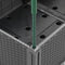vidaXL - Plantenbak - met - latwerk - 160x120x142,5 - cm - polypropeen - lichtgrijs