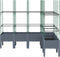 vidaXL - Plantenbak - met - latwerk - 160x120x142,5 - cm - polypropeen - grijs