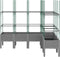 vidaXL - Plantenbak - met - latwerk - 160x120x142,5 - cm - polypropeen - lichtgrijs