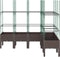vidaXL - Plantenbak - met - latwerk - 160x120x142,5 - cm - polypropeen - bruin