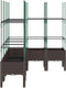 vidaXL - Plantenbak - met - latwerk - 160x120x142,5 - cm - polypropeen - bruin