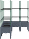 vidaXL - Plantenbak - met - latwerk - 160x120x142,5 - cm - polypropeen - grijs