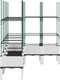 vidaXL - Plantenbak - met - latwerk - 160x120x142,5 - cm - polypropeen - wit
